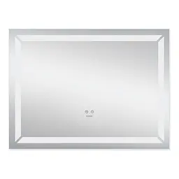Дзеркало Kroner KRP Spiegel HR1 - 8060 з LED-підсвічуванням та антизапітнінням CV030030, Білий - мініатюра 3