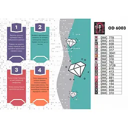 Алмазна мозаїка Клуб романтики. Секрет небес реквієм Origami OD6003, 40х50 см - мініатюра 2
