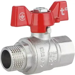 Кран кульовий Thermo Alliance Forte 1/2" ВЗ прямий, PN40, метелик SF607W15
