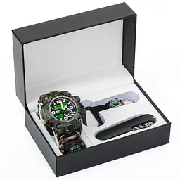Подарунковий набір BESTA Box Military Set з компасом Темно-зелений (3360)