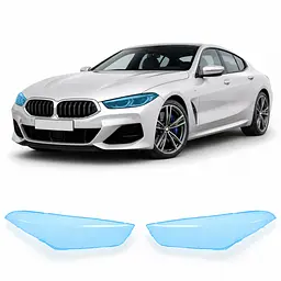Антигравійна захисна бронеплівка за лекалами для BMW 8 Series G15/G14/G16 facelift 2022- оптика (фари та ПТФ)