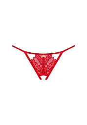 Трусики-стрінги Obsessive Ingridia XL/2XL червоний - мініатюра 7