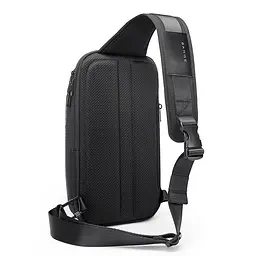 Однолямковий рюкзак через плече Bange BG-7566 7л Сумка-слінг з USB-роз'ємом Black (19367) - мініатюра 2