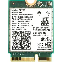 Мережева карта Intel Wi-Fi 7 BE200 NGW модуль тридіапазонний адаптер Bluetooth для ПД / Ноутбука (19124)