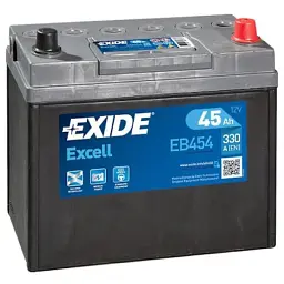 Акумулятор автомобільний EXIDE EXCELL 45A (EB454)