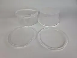 Відро харчове з кришкою 2.3Л, 2.3 л, 1 штука, колір прозорий, харчовий поліпропілен для фасування, зберігання та доставки - мініатюра 2