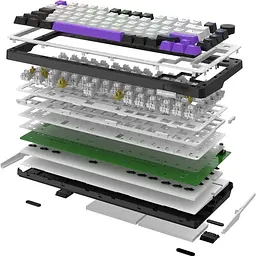 Клавіатура Hator Hellyberry HK75 White/Violet USB [157459] - мініатюра 8