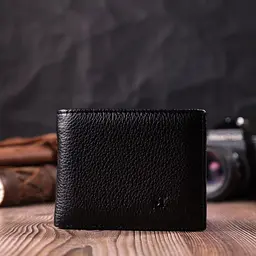 Якісний затиск із натуральної шкіри ST Leather 22472 чорний - мініатюра 8
