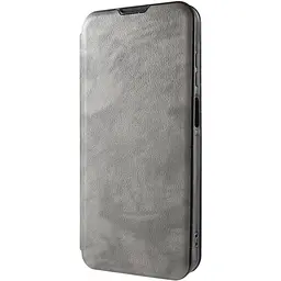 Кожаный чехол-книжка Epik Belora для Motorola Edge 70 Gray