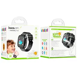 Дитячий смарт-годинник Hoco Y100 Children Watch With Call Function Black - мініатюра 5