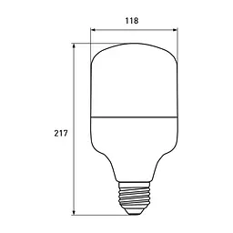 Лампочка Eurolamp Светодиодная лампа Eurolamp 50W 4860Lm E40 6500K new (LED-HP-50406(new)) - мініатюра 3