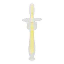 Силіконова зубна щітка Mumlove MGZ-0707(Yellow) з обмежувачем - мініатюра 2