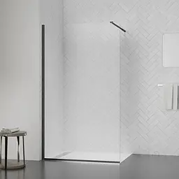 Душова перегородка Qtap Walk-In Standard BLM201.C8 100х200 см, скло Clear 8 мм, покриття CalcLess - мініатюра 5