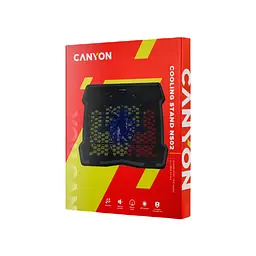 Підставка до ноутбука Canyon NS02, 10-15.6 laptop, single fan with 2x2.0 USB hub (CNE-HNS02) - мініатюра 4