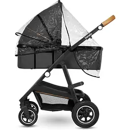 Коляска універсальна 3в1 Lionelo Amber Grey Graphite, графітова (LO-AMBER GREY GRAPHITE (3in1)) - мініатюра 4