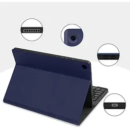 Чохол-книжка BeCover з бездротовою клавіатурою для Samsung Galaxy Tab A9 SM-X115 8.7" Deep Blue (712356) - мініатюра 2