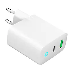 Зарядний пристрій Gembird 1xUSB-A + 1 Type-C (PD20Вт + QC3.0 18Вт) white (TA-UC-PDQC20L-W-01) - мініатюра 4