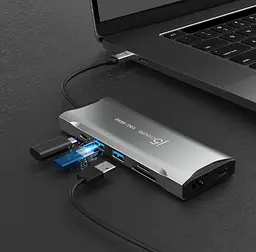 USB-Хаб j5create JCD397-N, USB Type-C 9-в-1 (JCD397-N) - мініатюра 7