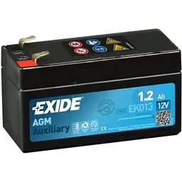 Акумулятор тяговий Exide AUXILIARY AGM 6СТ-1,2Ah Аз 18А CCA EK013 (3661024038058)