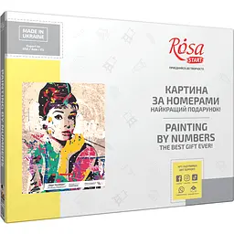 Картина за номерами Rosa Start Одрі Хепберн 35x45 см в коробці - мініатюра 2