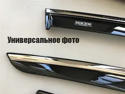 Дефлектори вікон вітровики для Renault Sandero 2013- (з хром молдингом) 047dc100201