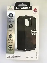 Протиударний чохол з кліпсою для iPhone 13 Pro Pelican Shield Kevlar Black аналог OtterBox Defender - мініатюра 2