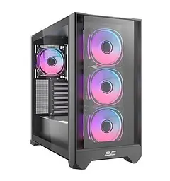 Корпус 2E Gaming Dominator Pro (G2302B), чорний, без БП, Mid Tower, ATX/Micro ATX/Mini ITX, 1xType-C/2xUSB 3.0, макс.