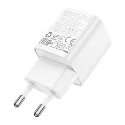 Зарядний пристрій HOCO C147A Charm 1xUSB-C PD20 Вт + 1xUSB QC3.0 білий (6942007630276) - мініатюра 6