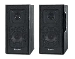 Колонки 2.0 S-250 Black, 2 x 10 Вт, МДФ, живлення від мережі 220V REAL-EL teh0029043 - мініатюра 4