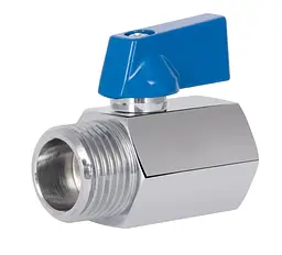 Кран кульовий міні Thermo Alliance Standart 1/2" ВЗ прямий, півметелик SD188W15