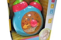 Розвиваюча брязкальце 2-в-1 Годинники Baby clock Mei Le Bao TG8413 в коробці р.16x9, 5x12 см - мініатюра 2