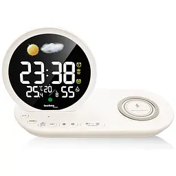 Годинник настільний Technoline WT427 Wireless Mobile Charging White (WT427) - мініатюра 4