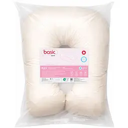 Подушка Sonex Basic Flex для вагітних та відпочинку П-подібна антиалергенна 135x68x25 бежева (SO102579) - мініатюра 2