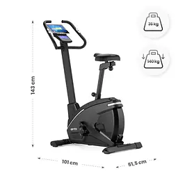 Велотренажер Gymtek XB2600 електромагнітний сріблястий - мініатюра 7