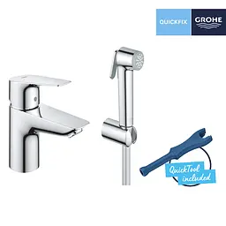 Змішувач з гігієнічною лійкою Grohe QuickFix StartEdge S-Size 23773001, Хром - мініатюра 4