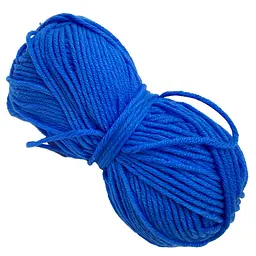 Пряжа фасована петляста Brushme NB113, 80% бавовни, 20% молочна клітковина, синій