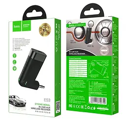 Bluetooth FM Трансмітер Hoco E53 Dawn Sound, бездротовий Чорний - мініатюра 6