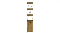 Етажерка 4/34 Ferrum-decor Серії Конект з тумбою 179x34x28 Сірий ДСП Артизан (FRD-104482) - мініатюра 4