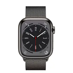 Смарт-годинник Apple Watch Series 8 GPS + Cellular 45mm Graphite Stainless Steel with Graphite Milanese Loop [MNKW3/MNKX3] [77388] - мініатюра 2