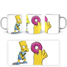 Кухоль GeekLand Сімпсони The Simpsons Барт з рогаткою та пончик CP 03.378.154 330 мл білий - мініатюра 3