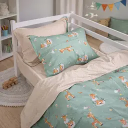 Дитяча постільна білизна JUNIOR Poplin Line Kids Giraffe (2200012796849)