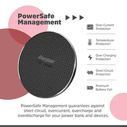 Зарядний пристрій Energizer Wireless WCP107 QI 15W чорний (WCP107) - мініатюра 3