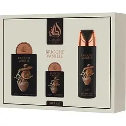 Набір Lattafa Perfumes Brioche Vanille 100 мл 20 мл міні 200 мл дезодорант