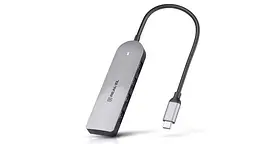 USB-хаб Real-el CQ-415 USB Type-C 4-в-1 - миниатюра 4