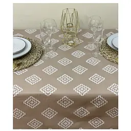 Скатертина Ecotton Вологовідштовхувальна Duck, 220х170 см, бежевий (23521) - мініатюра 2