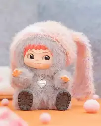 Брелок м'яка дитяча іграшка сюрприз Вакуку Wakuku з шапочкою та кулоном 20см жовтий - мініатюра 9
