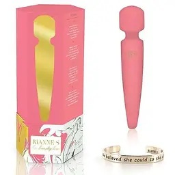 Вібромасажер Rianne S: Bella Mini Wand Coral 10 режимів роботи медичний силікон - мініатюра 6