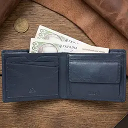 Чоловіче портмоне Tony Perotti Newcontatto 3594+rfid (90373) Темно-синє - мініатюра 2