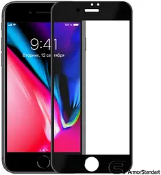 Захисне 3D скло для Apple iPhone 7 Plus/8 Plus, 3D Soft Edge, загартоване, 9H, загартоване скло, повне проклеювання, протиударне, глянсове з олеофобним покриттям, на весь екран, сумісне з чохлами, ArmorStandart (ARM49733) - мініатюра 10
