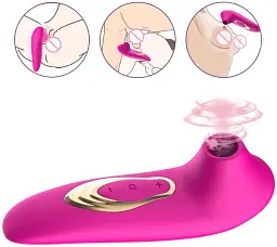 Вакуумний вібратор для клітора I’MCUM Satisfyer Air Рожевий (7970379617725) - мініатюра 7